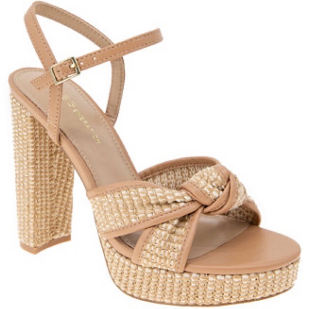 Bcbgeneration Tan Platform Sandals - image 1